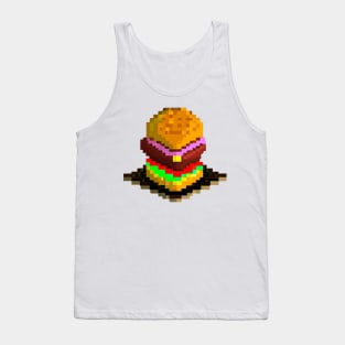 Pixel art burger 2 Tank Top